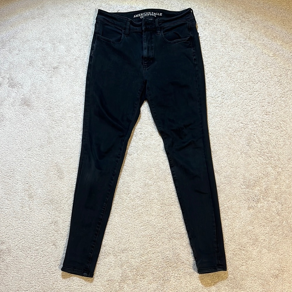American Eagle Black High Rise Jeggings